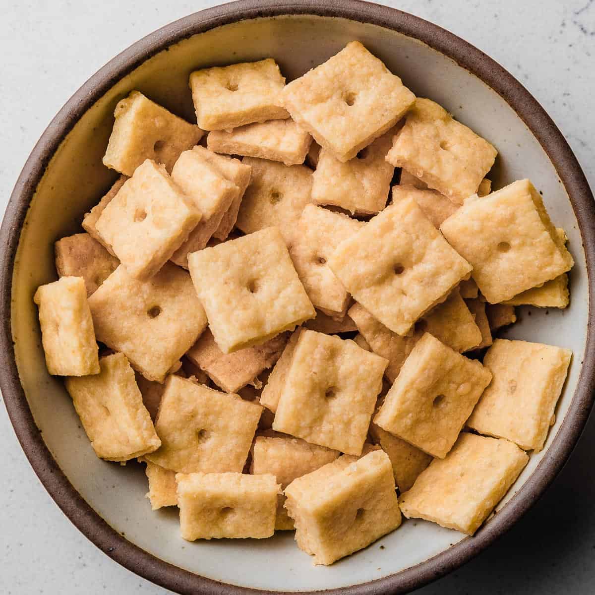 Garlic Parmesan Discard Crackers