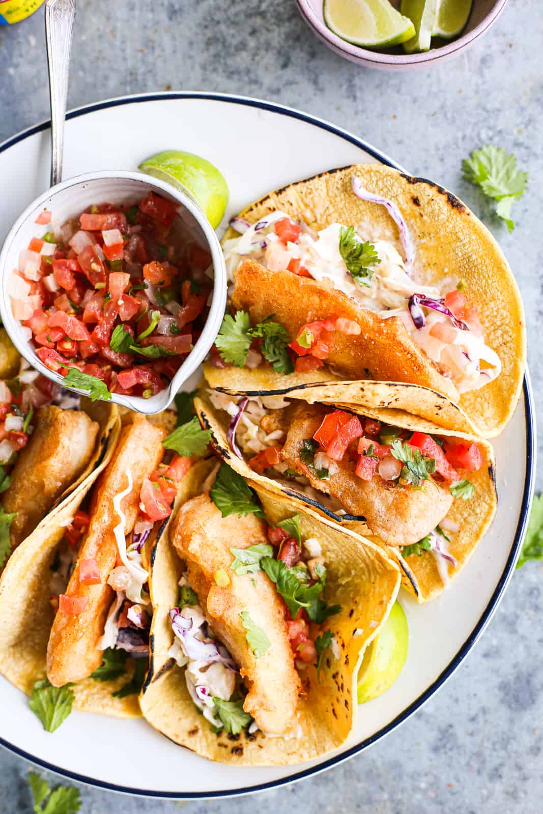 Paleo Battered Fish Tacos
