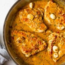 Creamy Garlic Chicken Skillet (Paleo, Whole30, Keto)