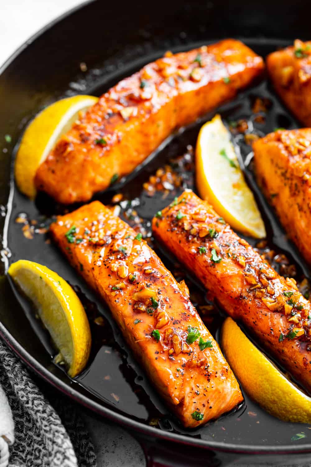 Honey Garlic Salmon {Paleo}